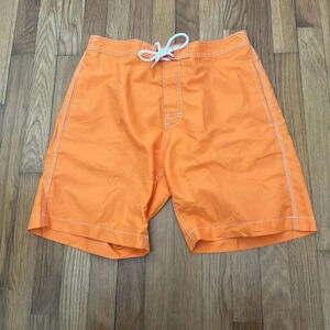 Trunks Swami Board Surf Shorts Mesh Lined Orange Size M
